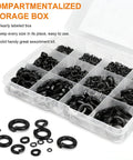 295 Piece Metric And SAE Spring Lock Washer Kit In Stainless Steel 304 Pro Grade Heavy Duty Washers In Sizes M3 To M10 And Six To Ten And Three Eighths Inch For Auto Motorcycle And Machinery Projects, compartment box