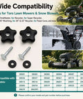 Premium Handle Knob And Screw Bolt Washer Replacement Kit 2 Pack For Toro Lawn Tractors, Direct OEM Fitment Compatible With Models 38583 Through 38515 To Keep Your Mower Rockin Smooth.