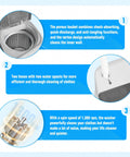 Game Changing Portable Washer And Dryer Combo Featuring An 18 Pound Twin Tub Setup Built To Crush Daily Dirt In Small Spaces Like Dorm Rooms Rvs And Trailers While Rolling Out Silver Ion Freshness With Zero Sweat, showing porous bucket and water hoses.