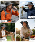 All Day Outdoor Sun Hat With Neck Flap UPF 50 Plus UV Protection For Men And Women Lightweight Quick Dry Nylon Wide Brim