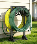 Heavy Duty Garden Hose Holder For Two 151 Foot Hoses With Stable Freestanding Base Rustproof Metal Hose Stand For Outdoor