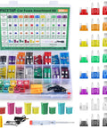 304 Piece All In One Car Fuses Kit with Standard Mini and Low Profile Fuses, assortment box, fuse puller, and tester