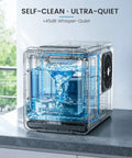 Snazzy Countertop Nugget Ice Maker With Auto Water Refill Produces Hella Fast Crystal Clear Bubble Ice In Just Four Minutes showing water intake.