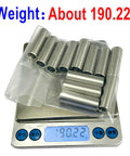 12 Pack 304 Stainless Steel Spacer Standoff Bushing Set Three Eighths Inch Inner Diameter One Half Inch Outer Diameter One And One Half Inch Length Plain Finish Round Metal Spacers For Three Eighths Inch Screws Bolts And Rods, weighed 190.22g