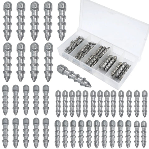 Pro Grade Nail Weights Kit For Bass Fishing 45 Piece Pencil Sinker Set For Soft Plastic Lures Neko Rig And Wacky Rig Weights