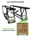 6000TLX Portable Car Lift Bundle With Pinch Weld Blocks And Wall Hangers ALI Certified 110V Power Unit 6000 Lb Capacity