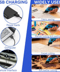 Top Tier Electric Fabric Scissors Providing Ridiculously Smooth Cordless Slicing On Thick Cloth And Carpet With An Included Charger Usage examples for fabric, manual, carpet, soft leather cutting.