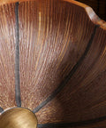 Close-up view of the USZWBY Bathroom Vessel Sink ceramic design with a textured surface and central drain.