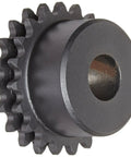 Built To Last Hardened Teeth Roller Chain Sprocket With Reboreable Type B Hub For Dual Chain Setup, 35 Chain Size, side view