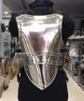 Back view of Armor Adventurer Warrior LARP Steel Cuirass Chest And Back Armor with adjustable leather straps, 18 gauge steel.