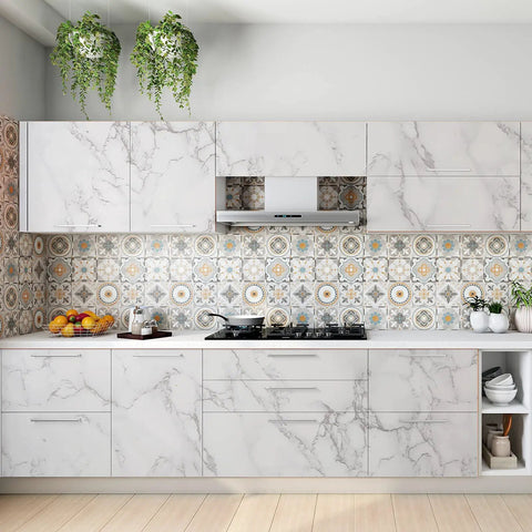 Marble Peel And Stick Contact Paper 24 Inches By 196 Inches Waterproof Removable Self Adhesive Film For Kitchen Cabinets