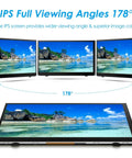 10.1 Inch HDMI Monitor With 1280x800 IPS Screen Portable VGA LCD Display showing 178° wide viewing angle and vivid colors.