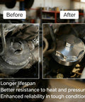 Before and after installation of Fuel Filter Housing Cover Cap Replacement For Ram 6 7L Diesel 2011 To 2024 2500 3500 4500 5500 Pickup 2010 Ram 2500 3500 Cummins Diesel Engine Billet Aluminum Silver