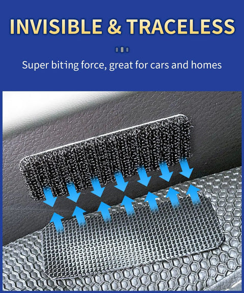 Heavy Duty Hook And Loop Strips Set Of 20 With Super Sticky Back Adhesive, Heat Resistant And Waterproof, shown mounted