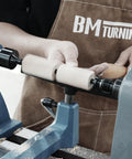 Person using Pen Mandrel Bundle For Woodturning Lathe With Mandrel Saver, 2MT Taper, No Fuss Pen Making Kit for smooth crafting