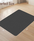Anti Slip Office Chair Mat For Hardwood And Tile Floors 36 By 48 Inch Heavy Duty Desk Floor Protector Non Curl Black Rattan