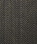 Close-up of Geometric Grasscloth Black And Gold Peel And Stick Wallpaper Dope Self Adhesive Vinyl texture with herringbone pattern.