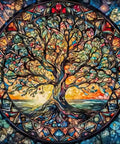 Tree Of Life Diamond Painting Kit For Adults Beginners 5D Full Drill Round Beads DIY Dot Art For Home Wall Decor 13.7 X 13.7 Inches