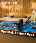 Silicone Glue Mat XL 23x30 Heat Resistant Craft Table Mat for Projects and Workbench under woodworking clamps.