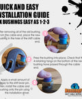 Quick and easy installation guide for JL1Kit Transfer Case Shifter Cable Replacement Bushing For 2002 2003 2004 2005 2006 2007 Jeep Liberty 4X4 Fits All Transfer Case Cables Repair Kit Upgrade For Smooth Shifts.