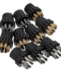 Heavy Duty Steam Cleaner Brush Head Replacement Parts 10 Pack Copper Steel Bristles in assorted colors for tough grime cleaning.