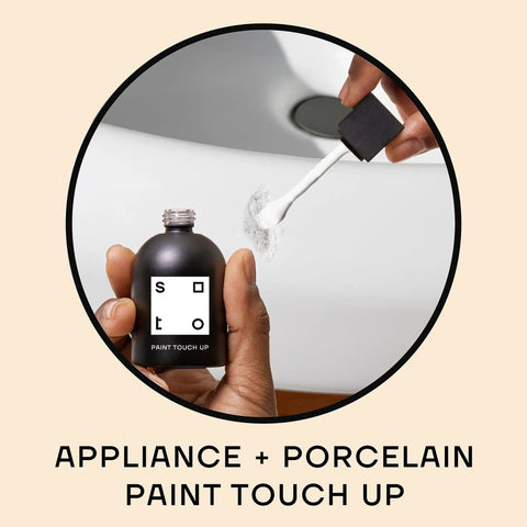 Applying Bright White Pro Grade Touch Up Paint For Appliances And Porcelain Enamel With A High Gloss Finish No 01 Perfect White 1.5 Oz to bathtub