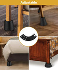 Kick Those Painful Toe Bumps To The Curb With Hella Padded Eva Bed Frame Leg Covers And Tough Toe Savers That Stop Foot Bruises While You Chill All Night Four Pack, adjustable black leg covers on furniture.