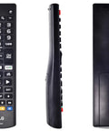 Front, side, and back view of Easy Plug And Play Smart TV Remote For All LG LCD LED OLED TVs AKB75095307 No Reprogramming Needed.