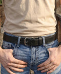 Extra Thick Bridle Leather Belt Made From Real English Bridle Leather, 1.5 Inch Wide, Three Sixteenth Inch Thick, Built For Tough Wear