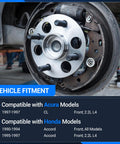 Front Wheel Hub And Bearing Assembly Fit 1990-1997 Honda Accord And 1997 Acura CL 2.2L L4 4 Lug Front Replacement OE Style