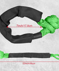 Two Pack Green Soft Shackle With 57,000 Lbs Breaking Strength Beefy Half Inch By 22 Inch Protective Sleeve For Off Road Trucks 4x4 UTV