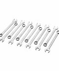 Nine Sixteen Inch Combination Wrench Set Twelve Pack With 12 Point Box End Chrome Vanadium Steel Industrial Grade Heavy Duty