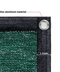Privacy Fence Screen 6 Ft By 50 Ft Dark Green HDPE Mesh Shade Net with aviation aluminum grommet and reinforced edge