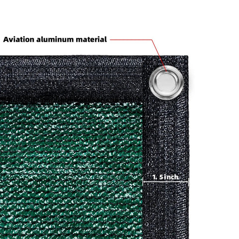 Privacy Fence Screen 6 Ft By 50 Ft Dark Green HDPE Mesh Shade Net with aviation aluminum grommet and reinforced edge