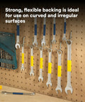 Vinyl Tape 764 General Purpose Yellow 3 Inch By 36 Yard Roll used on tools for marking on a pegboard