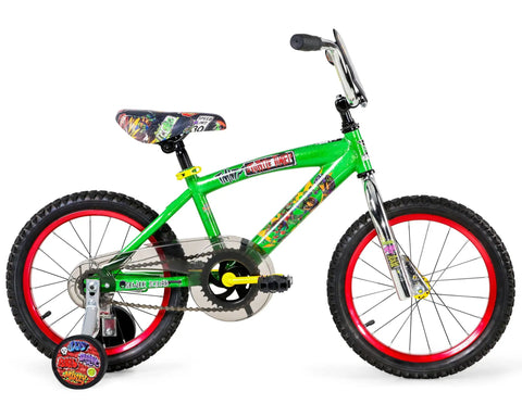 Teenage Mutant Ninja Turtles 16 Inch BMX Bike For Kids Ages 5 To 7 A Rad Ride With Sturdy Steel Frame and Training Wheels