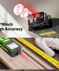 Straight Up Legit Bluetooth Laser Distance Meter With Angle Sensor Delivers Rock Solid Accuracy Over 395 Foot Range for precise measurements.