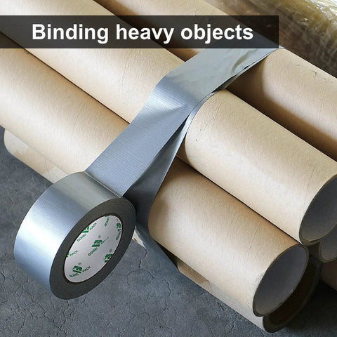 Heavy Duty Duct Tape 2 Pack 9 Mil Thick 2 Inch By 30 Yards Waterproof No Residue Flexible Repair Tape binding cardboard tubes