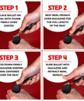 Step-by-step guide using Universal Magazine Loader 2 Pack For All Calibers Easy One Handed Loading Reduces Strain Not a Speed Loader.