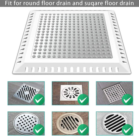 Hair Catcher And Drain Strainer For Shower And Bathroom Floor Drain Stainless Steel With Silicone Gasket Fits 4 Inch Drains