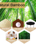 Bamboo Wicker Rattan Three Head Ceiling Light Fixture With E26 And E27 Base Retro Rustic Farmhouse Chandelier visuals