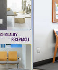 Heavy Duty Hospital Grade Outlet And Industrial Duplex Receptacle 20A 125V 5-20R installed in various settings