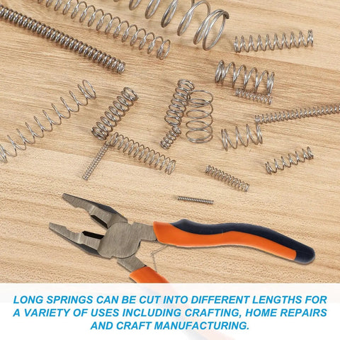 Solid 304 Stainless Steel Mechanical Extension Compression Spring Kit Perfect For Small Scale Diy Repairs And Tough Projects With Smooth Surface And High Elasticity You Get Long Lasting Durable Performance Every Time, assorted springs with pliers