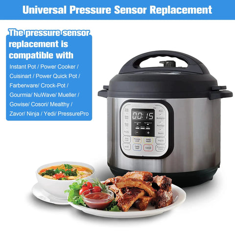 Electric pressure cooker compatible with universal pressure sensor replacement for Instant Pot Power Cooker Cuisinart Farberware Gourmia.