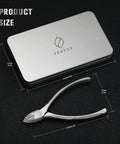Ultra Precision Stainless Steel Gundam Nippers For Hobbyists Ergonomic Model Cutter with case, dimensions shown