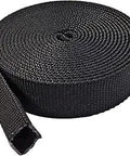 3 Inch Nylon Protective Hose Sleeve For Hoses And Cables, 100 Feet Black, Beefy Heavy Duty Shield Built To Last, Guards Against Abrasion And Cuts, 0.047 Inch Wall For Tough Worksite Environments coiled and ready for use