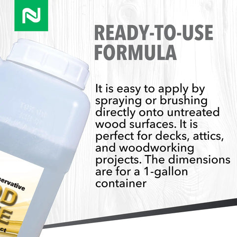 Penetrating Wood Preservative And Termiticide For Termites Carpenter Ants And Wood Boring Beetles With Fungicidal Protection 1 Gallon