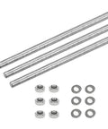 Durable 304 Stainless Steel Fully Threaded Rod Hardware Kit With Hex Nuts And Flat Washers For DIY Clamps And Hangers Three Piece Set M5x35