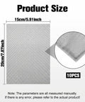Plastic Welding Mesh Ten Pack Stainless Steel Wire Screen For Thermoplastic Repairs 5.9 By 7.9 Inch size detail