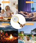 Electric Bug Zapper Fly Swatter 3000V USB Rechargeable Mosquito Racket With LED Light used in kitchen, indoor, camping, outdoor